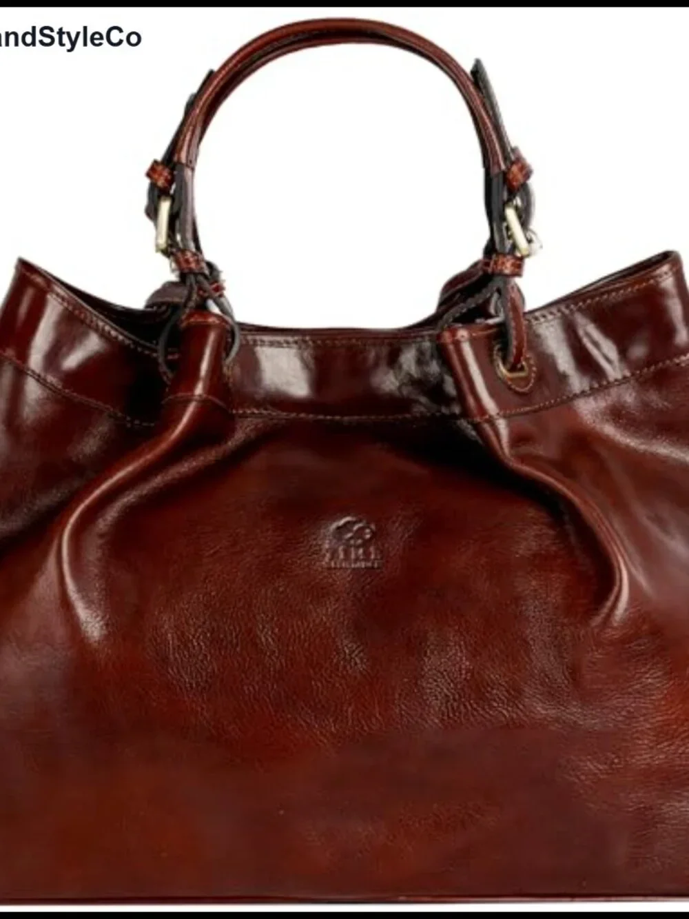 Full-Grain Leather Handbag, Top Handle Shoulder Bag, Satchel Purse, Adjustable